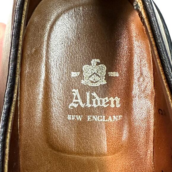EXCELLENT Alden Plain Toe Blucher Brown Horween Chromexcel PTB Made USA 10.5 C main image 11